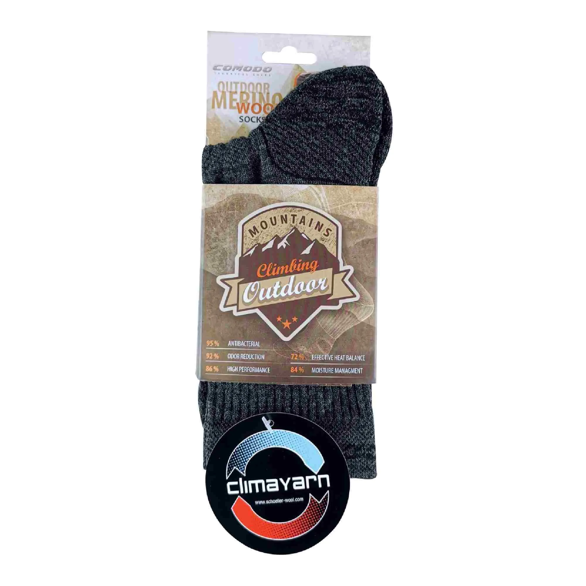 1 Pack Merino Wool Quick Drying Lightweight Hiking Socks