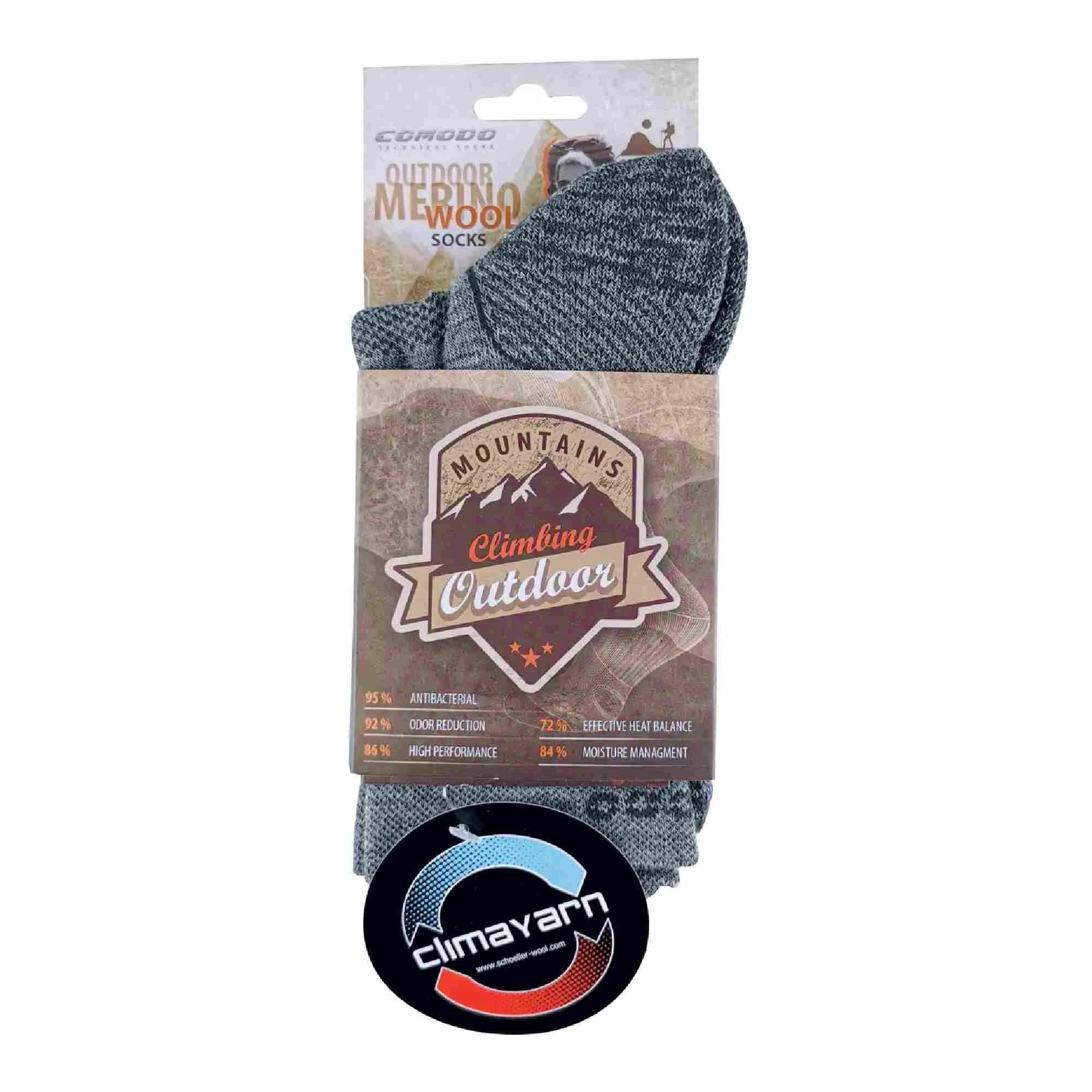 1 Pack Merino Wool Quick Drying Lightweight Hiking Socks