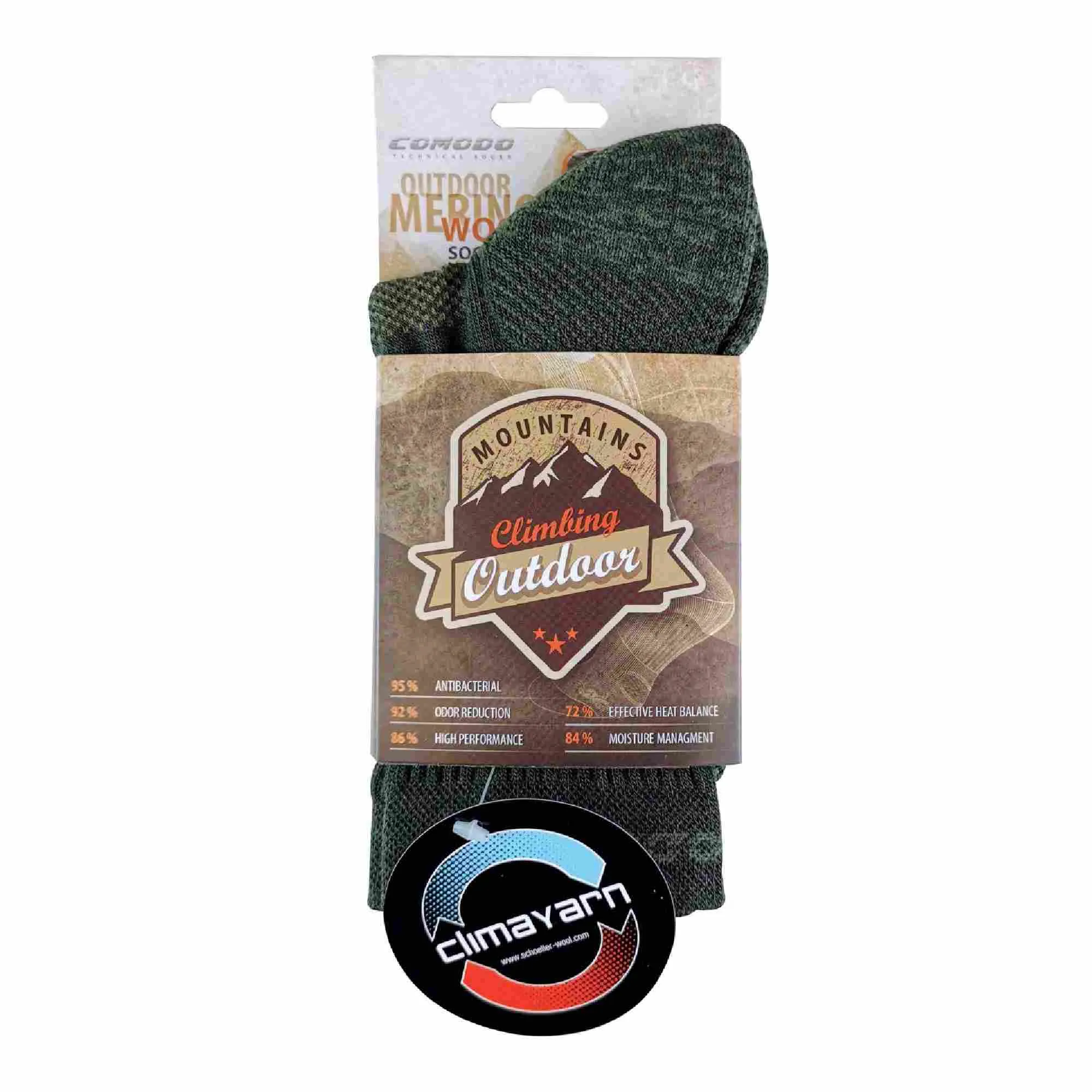 1 Pack Merino Wool Quick Drying Lightweight Hiking Socks