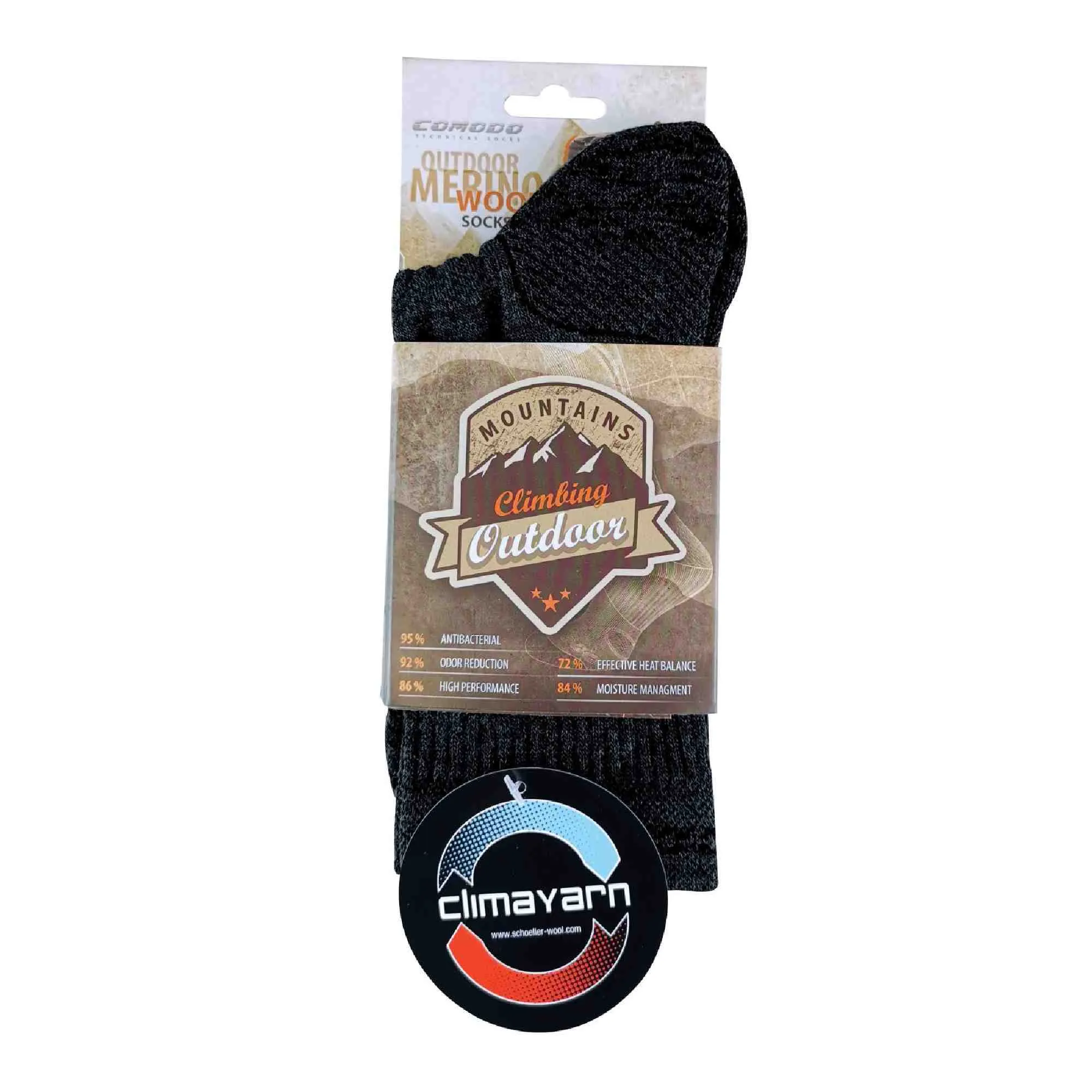 1 Pack Merino Wool Quick Drying Lightweight Hiking Socks