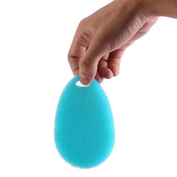 10 Pieces or 20 Pieces Multipurpose Food-Grade Antibacterial Silicone Oval Smart Scrub - 5 Colours Available!