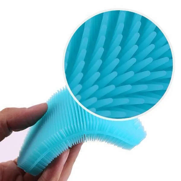 10 Pieces or 20 Pieces Multipurpose Food-Grade Antibacterial Silicone Oval Smart Scrub - 5 Colours Available!