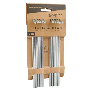 10 PIQUETS EN ACIER POUR TENTE  - TERRAINS VARIÉS