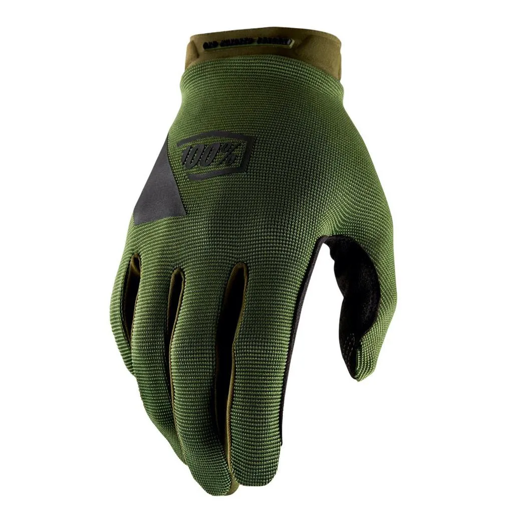100% Ridecamp Long Finger Gloves - Fatigue