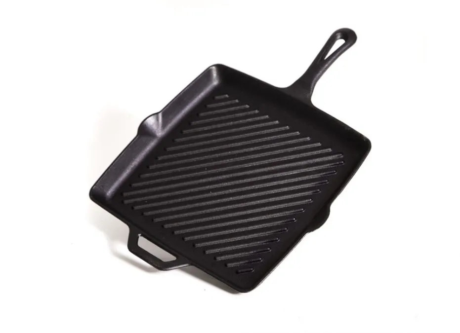 11" Square Skillet w/ Ribs