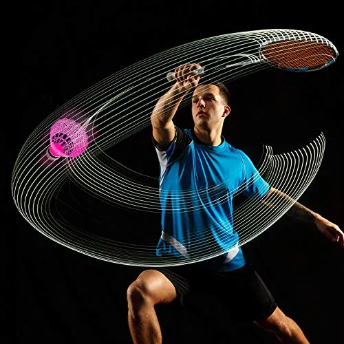 12 Pieces Nylon Feather Shuttlecocks Sports Shuttlecocks Training Badminton Birdies Balls with Storage Box for Ball Training Exercise Gym Fitness Game (Multi-Color)