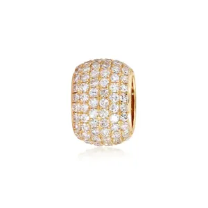 14K GOLD ETERNITY DIAMOND RONDELLE