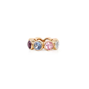 14K GOLD MULTI-COLOR SPRING ETERNITY RONDELLE