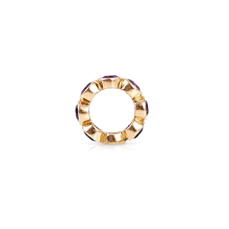 14K GOLD MULTI-COLOR SPRING ETERNITY RONDELLE