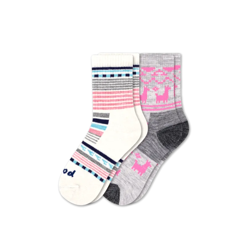 2 Pack - Women's Hiking Crew Pacas Socks