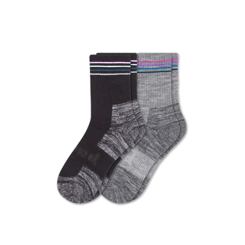 2 Pack - Women's Hiking Crew Pacas Socks