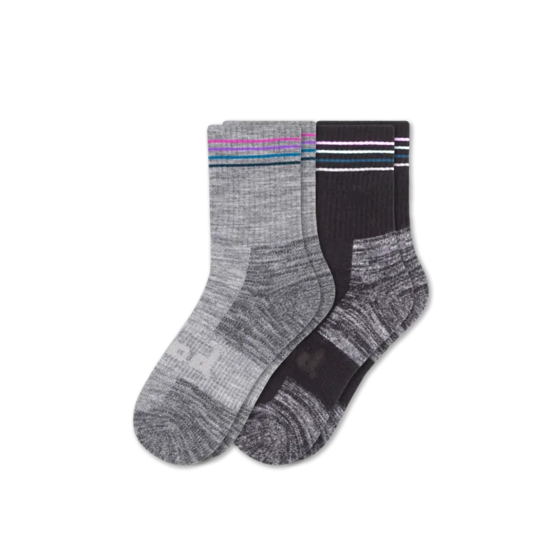 2 Pack - Women's Hiking Crew Pacas Socks