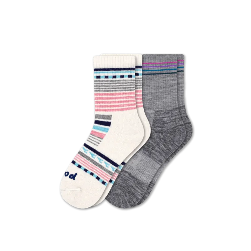 2 Pack - Women's Hiking Crew Pacas Socks