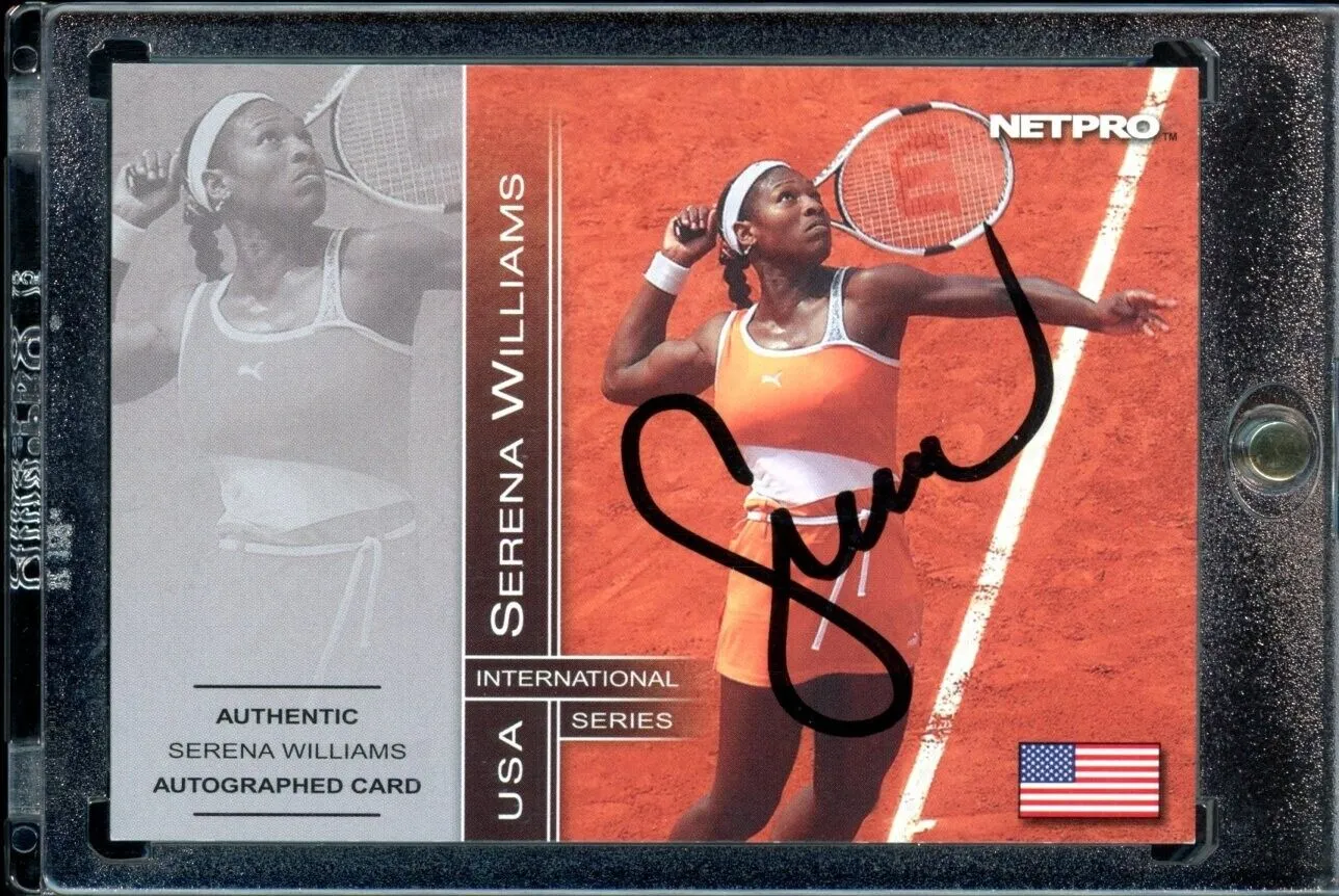 2003 Netpro International Serena Williams Rookie RC Auto #/500