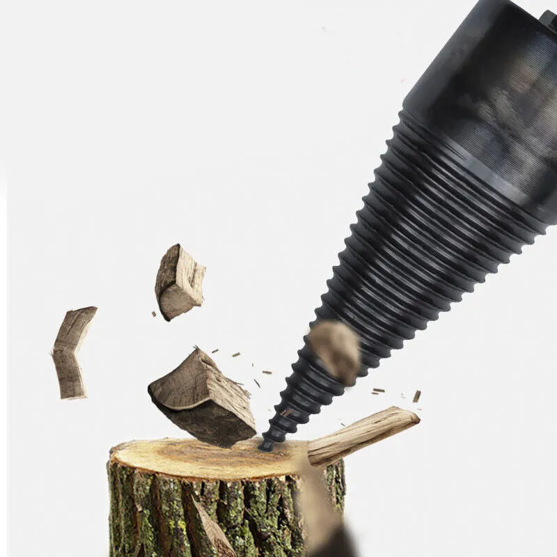 42MM Firewood Drill Bit | Wood Log Splitting Cone | Hex Shank
