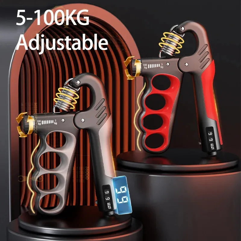 5-100kg Adjustable Grip Strengthener Wrist Expander Hand Exercise Tool for Gym