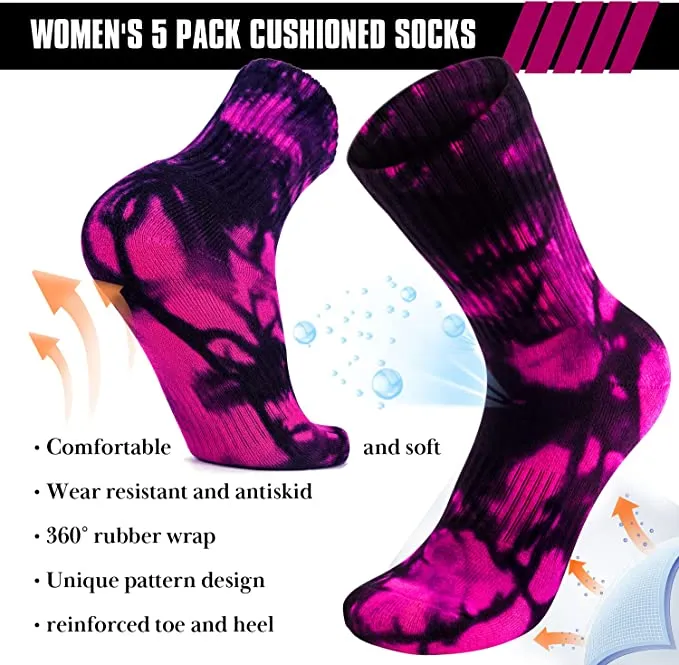 5-Pairs Cool Women's Hiking Walking Socks | ACTINPUT