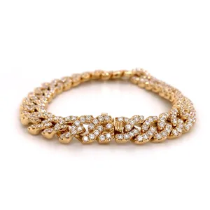 5.79ct tw Diamond Pave Set Link Bracelet