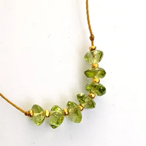 7 Stone Peridot Necklace