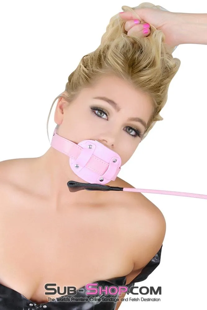 7046MQ      Locking Princess Pink Blowjob Trainer 2" Penis Gag - MEGA Deal