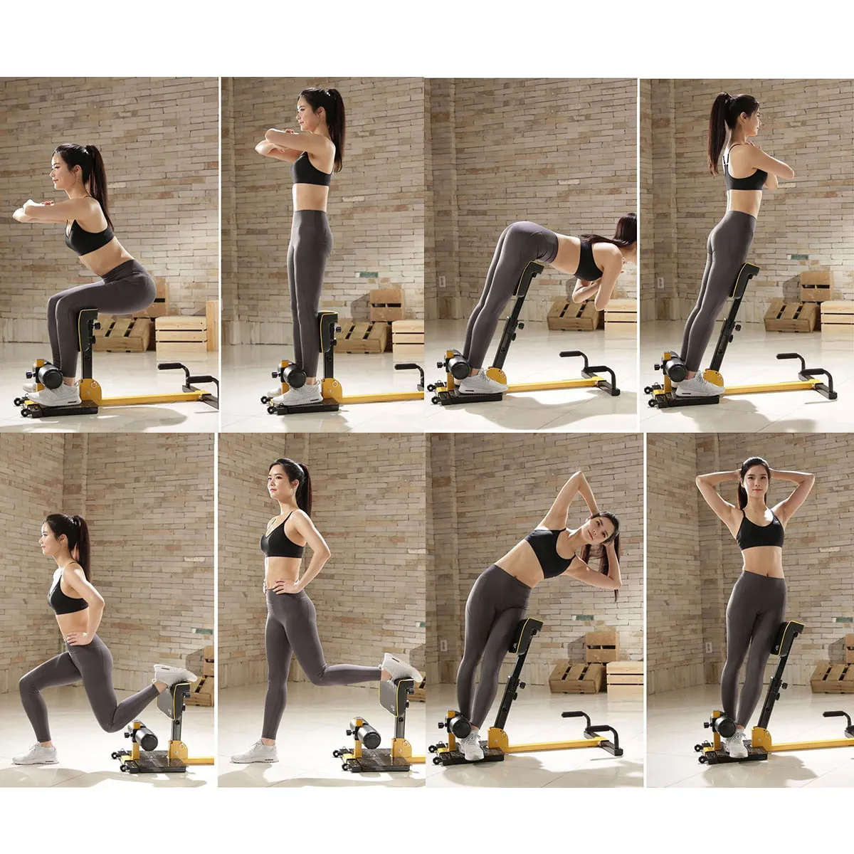 8-in-1 Multifunctional Squat Machine Deep Sissy Squat