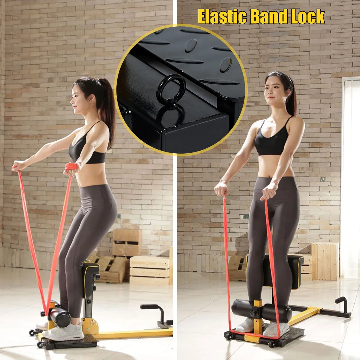 8-in-1 Multifunctional Squat Machine Deep Sissy Squat