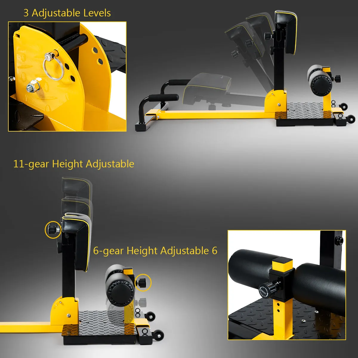 8-in-1 Multifunctional Squat Machine Deep Sissy Squat