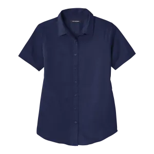 A2215W Ladies Short Sleeve SuperPro React Twill Shirt