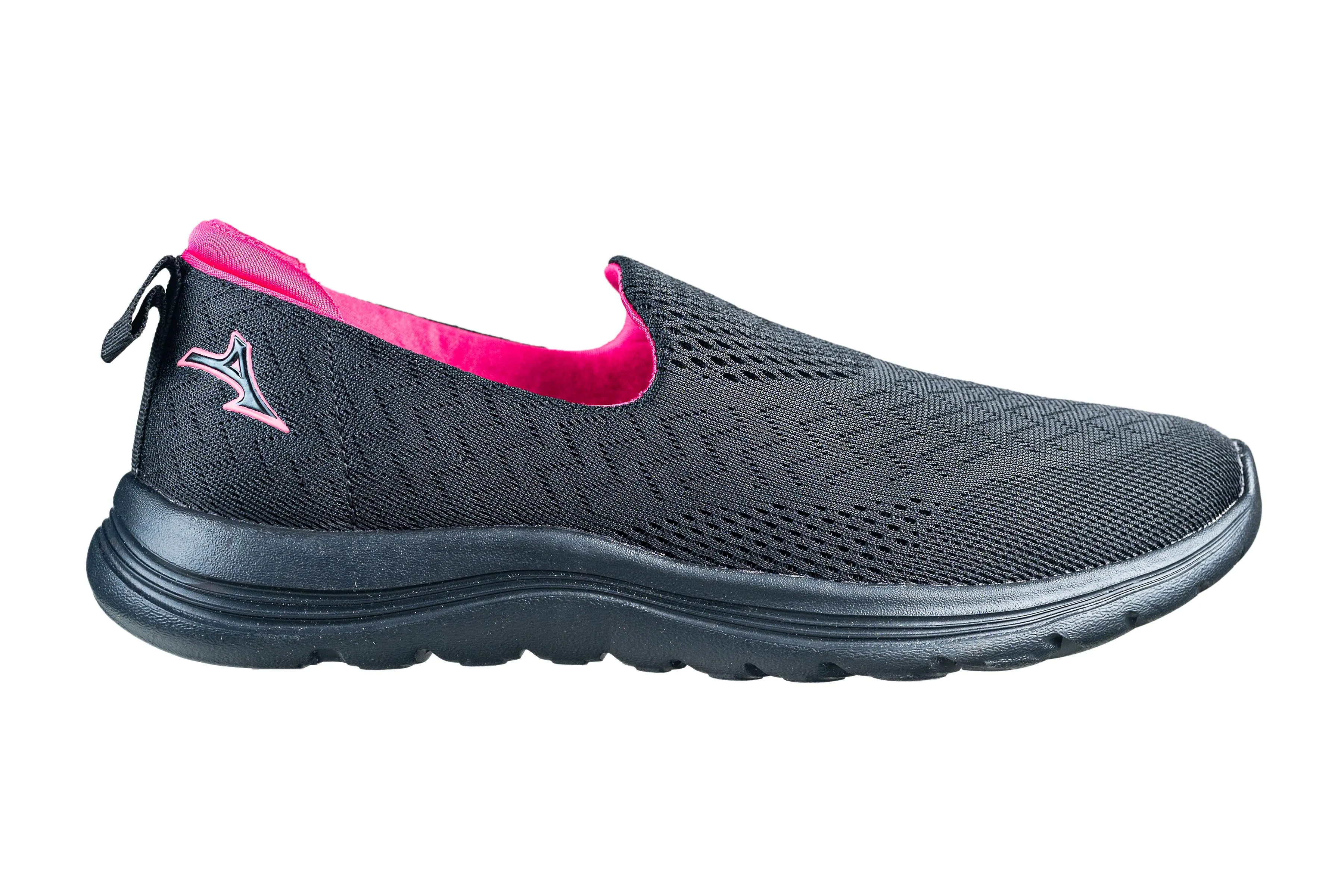 Abros Ladies Black / Fuchsia Sports Shoe