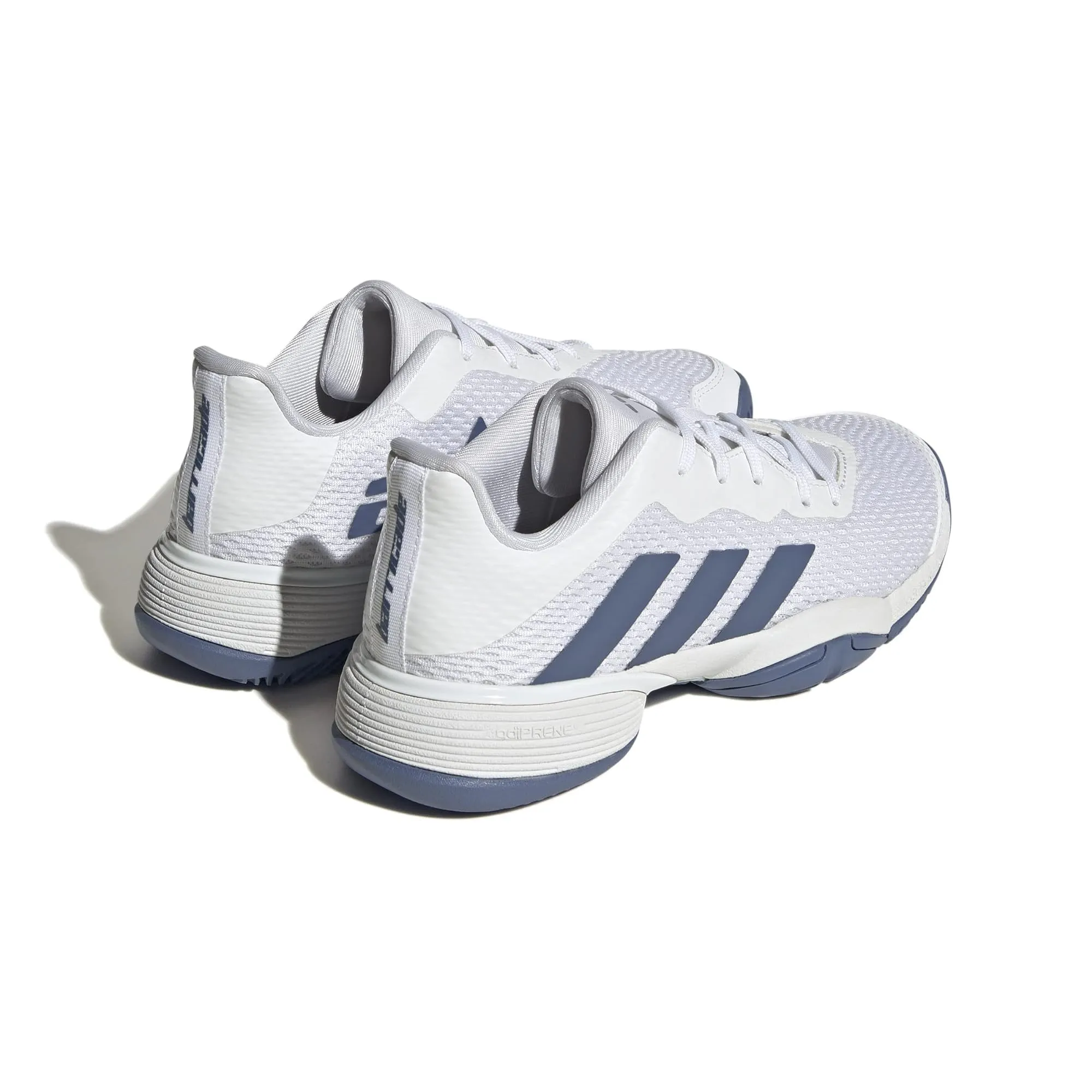 adidas Barricade Tennis (Little Kid/Big Kid) Footwear White/Crew Blue/Crew Blue 4 Big Kid M