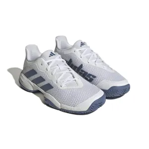 adidas Barricade Tennis (Little Kid/Big Kid) Footwear White/Crew Blue/Crew Blue 4 Big Kid M
