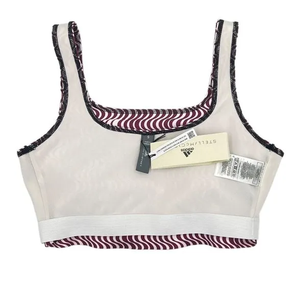 Adidas by Stella McCartney Printed Training Crop Top Size Small
