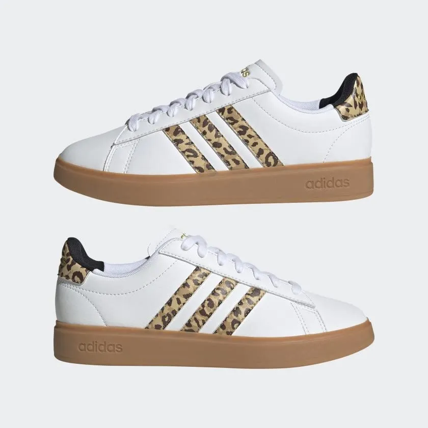 adidas Grand Court Cloudfoam Lifestyle Court Comfort Shoes Women's, White, Size 8.5