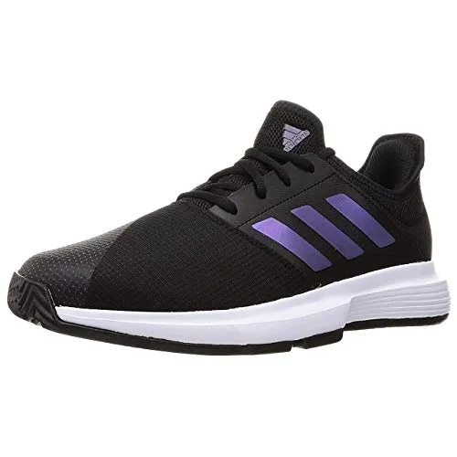 Adidas Men's Gamecourt M CBLACK/FTWWHT Tennis Shoe-8 Kids UK (FX1553)