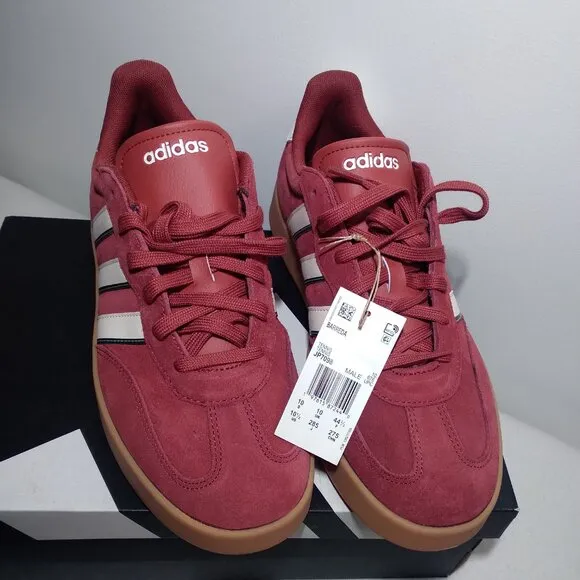 Adidas Men's Size 10.5 Sports BARREDA JP7098 Burgundy Tennis Skateboard New