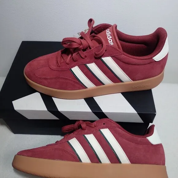 Adidas Men's Size 10.5 Sports BARREDA JP7098 Burgundy Tennis Skateboard New