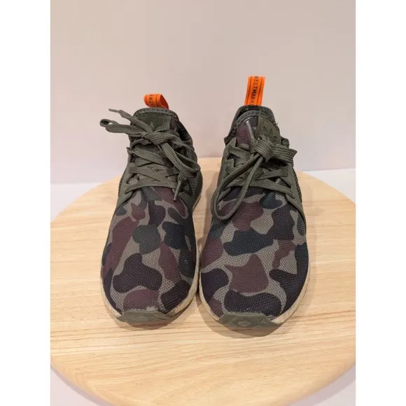 ADIDAS NMD XR1 Primeknit Olive Green Camo Camouflage Cargo Boost Sneakers Mens 8