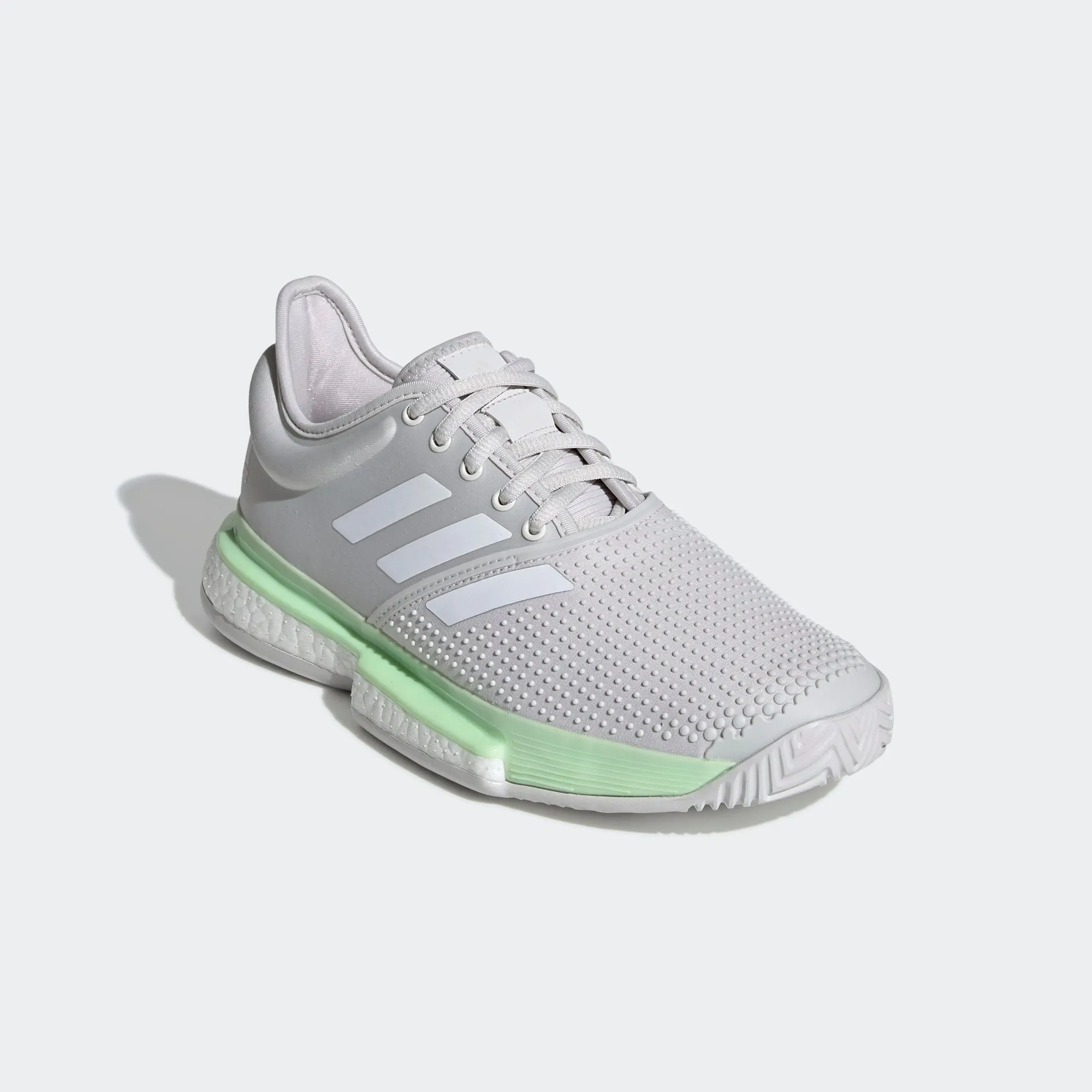 Adidas Solecourt Women's shoes (Glow Green / Cloud White / Grey One)