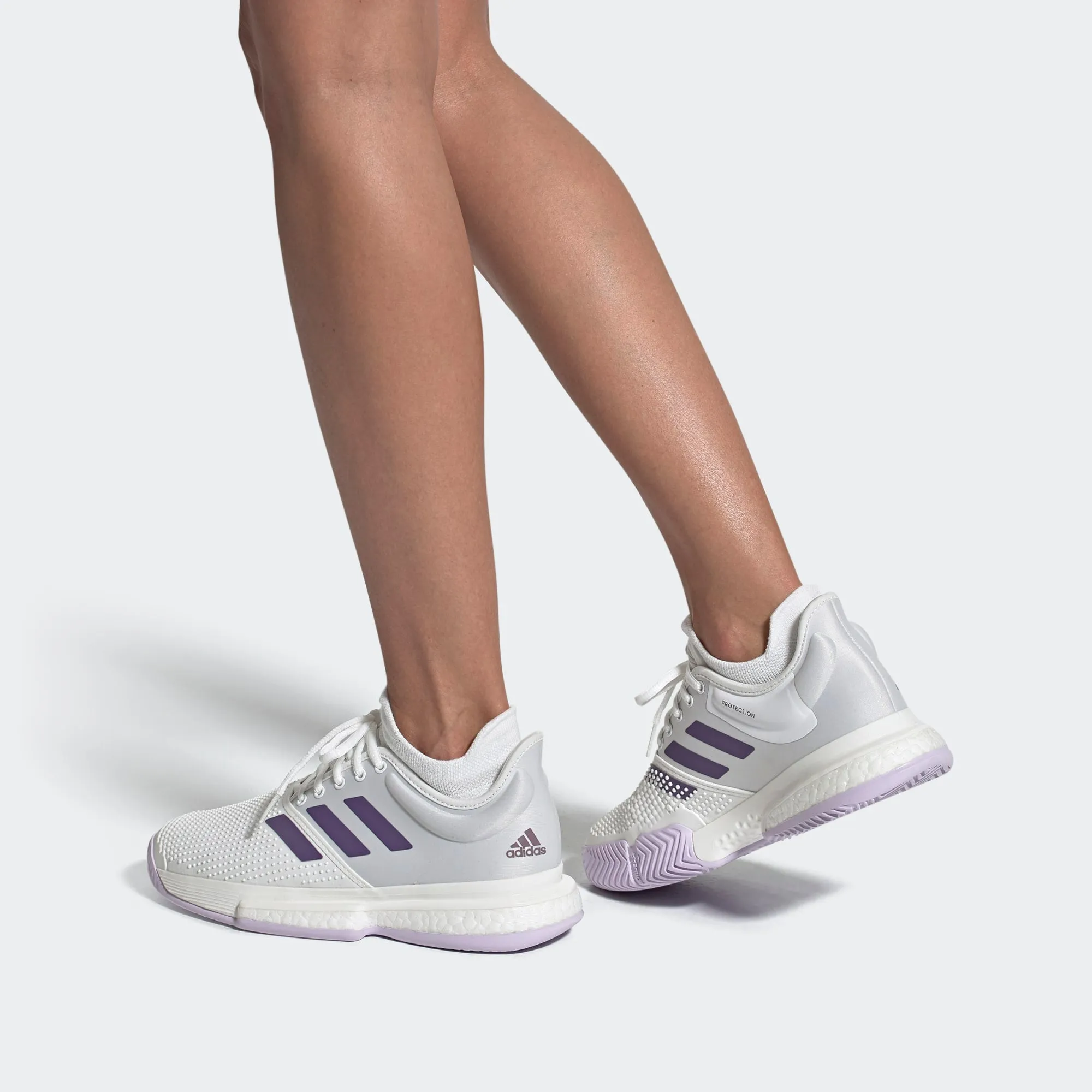 Adidas SOLECOURT Women's tennis shoes (Legacy Purple)