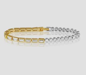 Adrian Two-Tone Tennis Bracelet