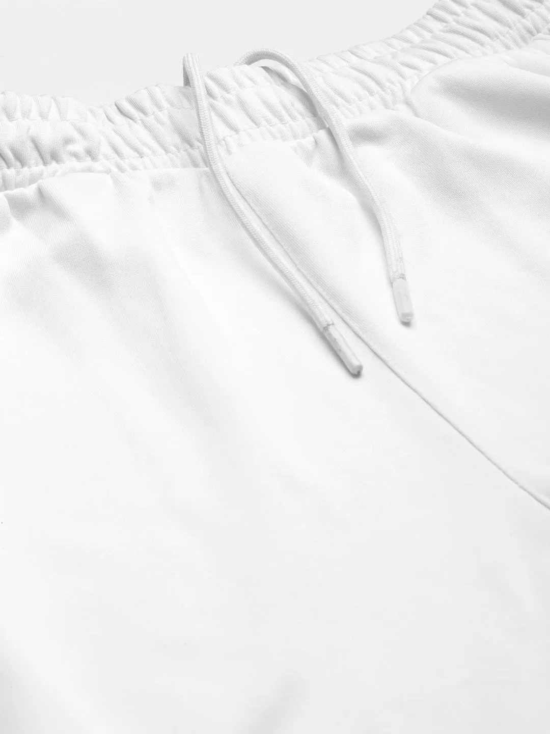 Alcis Men White Slim Fit Training or Gym Sports Shorts