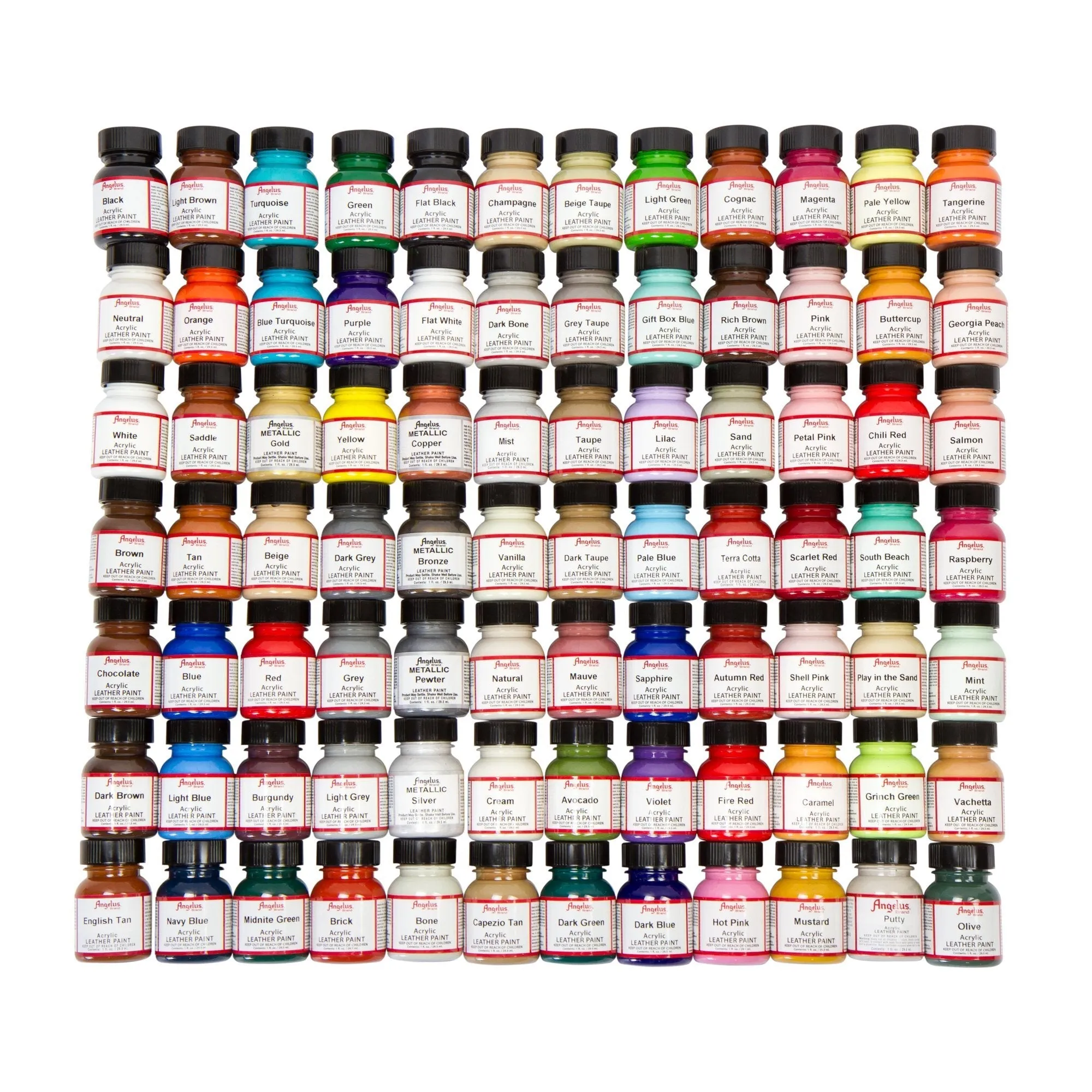 ANGELUS ACRYLIC PAINTS  6x 29.5ml Bottles BULK - Over 65 Colors to choose From