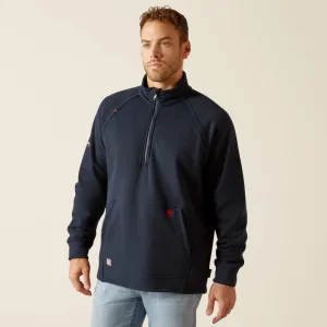 Ariat Men's Flame Resistant Primo Fleece 2.0 1/4 Zip Sweater - Navy - 10052898