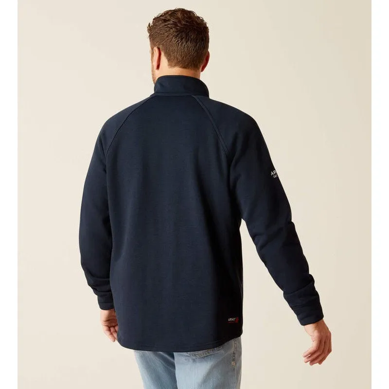 Ariat Men's Flame Resistant Primo Fleece 2.0 1/4 Zip Sweater - Navy - 10052898