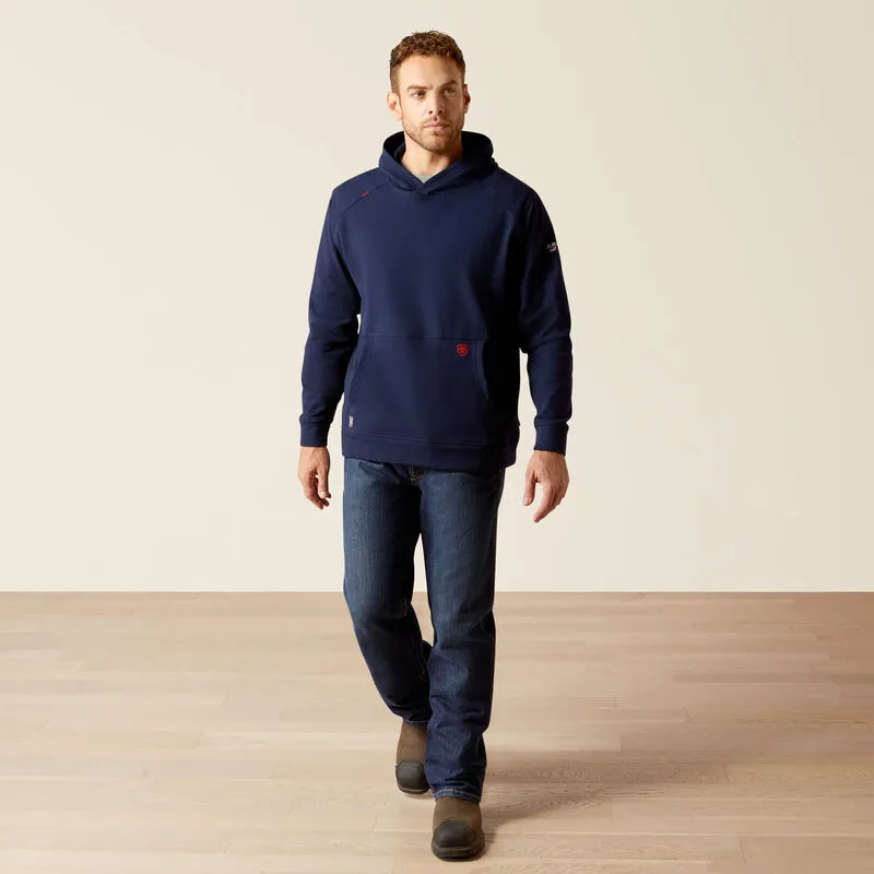 Ariat Men's Flame Resitant Solid Flame Resistant Hoodie Navy - 10052899