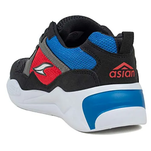 ASIAN Sneaker-03 Black Running Shoes,Sports Shoes,Stylish Casual Sneakers,Walking, Gym, Trekking, Hiking & Party for Men UK-9