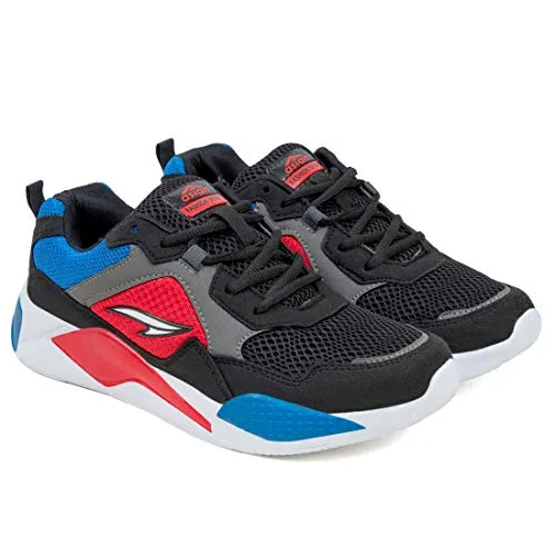 ASIAN Sneaker-03 Black Running Shoes,Sports Shoes,Stylish Casual Sneakers,Walking, Gym, Trekking, Hiking & Party for Men UK-9