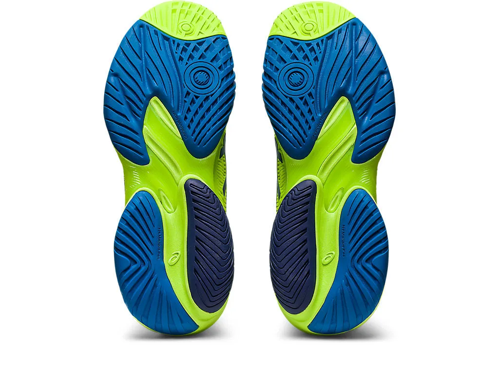 ASICS Court FF 3 Womens Tennis Shoe (Hazard Green/Reborn Blue)