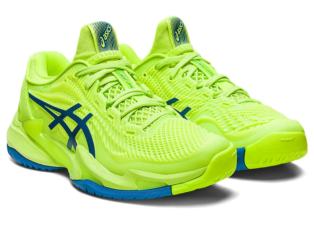 ASICS Court FF 3 Womens Tennis Shoe (Hazard Green/Reborn Blue)