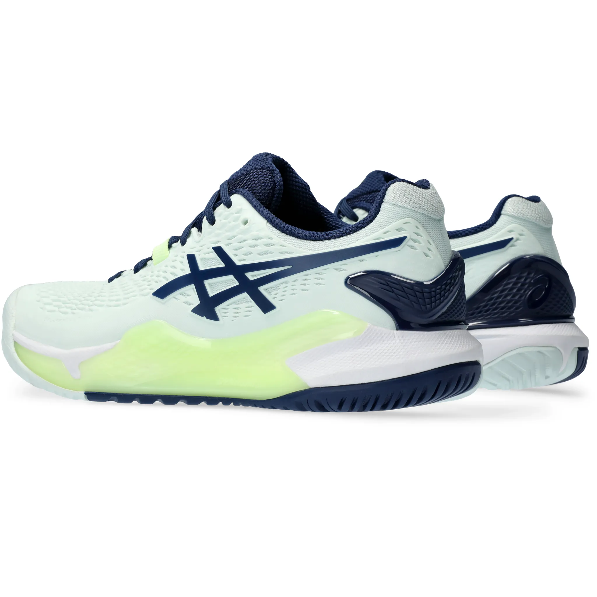ASICS Gel Resolution 9 CLAY (Women's) Pale Mint/Blue Expanse